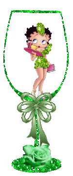 betty boop dans son vert !