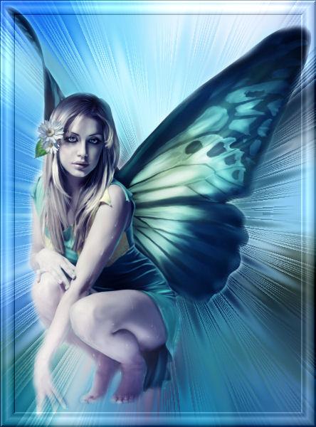 jolie femme papillon !!!!