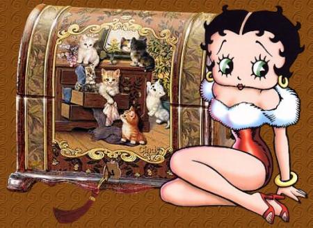betty et son coffre � tr�sor ....!!!!