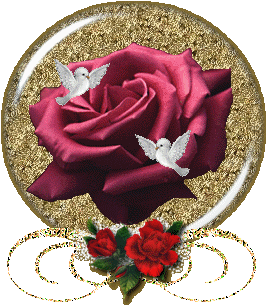 la boule d'or au coeur de rose !!!!